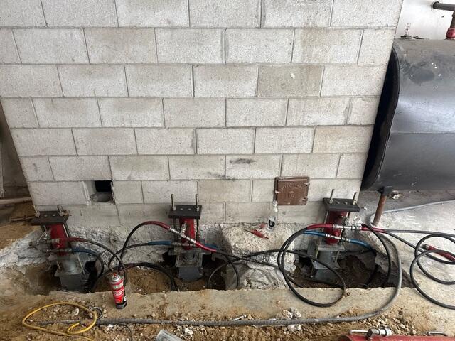 Push Piers Pressurized