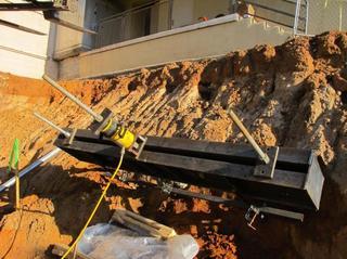 Load test setup (tension)