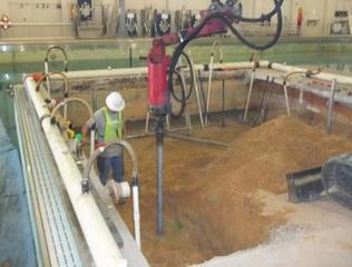 Installing HP288 piles