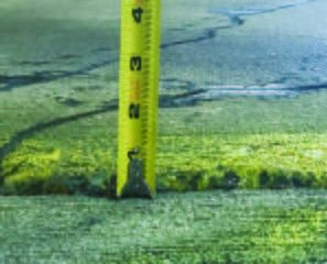 Slab returned to original position