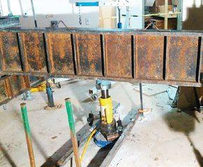 Compression load test setup