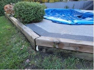 After: The Polyuretheane was injected and firmed up the flooring.