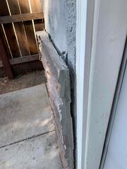Another before image showing signs of stress on the exterior of the home.