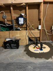 Installation of TripleSafe Sump Pump System with IceGuard Discharge Line in...