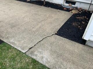 Patio Problem Area Before Installing PolyLevel, SealantPro, and NexusPro