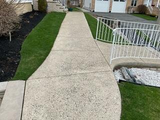 Front Walkway Problem Area Before Installing SealantPro