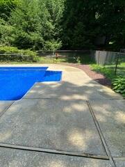 Restored pool deck