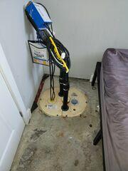 Installation de la pompe de puisard