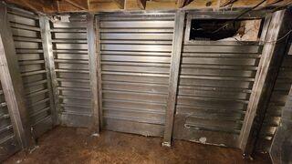 EverBrace Wall System: These steel I-Beams and corrugated panels are super durable, and somewhat minimally invasive.