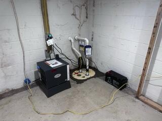 TripleSafe Sump Pump and SaniDry Sedona Installation in Skaneateles, NY