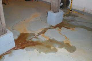 Before: The Design Specialist recommended waterproofing the entire basement.