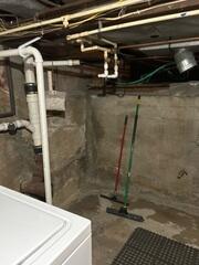 Before: One of our Design Specialists, Ryan, completed the inspection and determined that the entire basement required waterproofing.