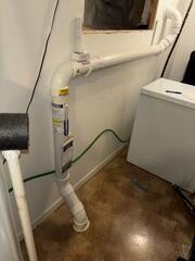 During: Our Foreman, Dakota, and his crew successfully installed the Radon Mitigation System in the home.