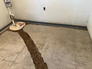 During: Our Foreman, Kiko, and his crew installed the WaterGuard and TripleSafe in the basement.