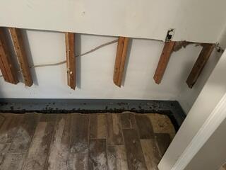 CleanSpace Wall Panels were installed to act as a moisture barrier, preventing water vapor from entering the basement while brightening the space and helping control humidity.