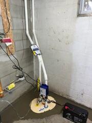 TripleSafe Sump Pump and SaniDry Sedona Installation in Seneca Falls, NY
