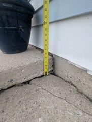 Wahpeton, ND, Sunken Concrete Repaired