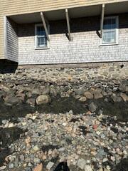 Cracking Foundation Wall - Before