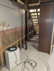 Before the crew installed our waterproofing products