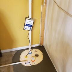Super Sump installed and connected to a drainage line