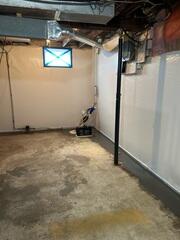 After installing the products, the crew restored the flooring