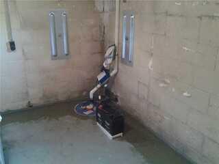 After: The crew successfully installed the waterproofing products throughout the basement.