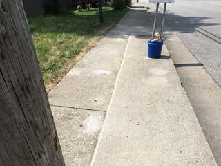 Spot 2 - After Photo: This sidewalk is now much safer to walk across.