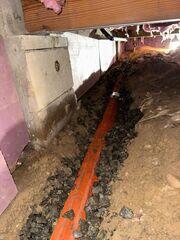 We installed StarPipe to efficiently capture and redirect groundwater away from the crawl space, preventing water buildup and reducing the risk of foundation damage.