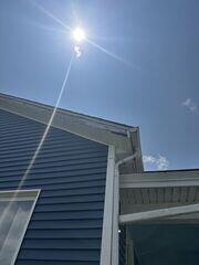 This section of the roof was missing trim over the rake board.