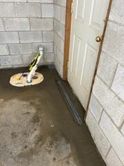 TripleSafe sump pump, WaterGuard, and Trench drain are installed in the basement.