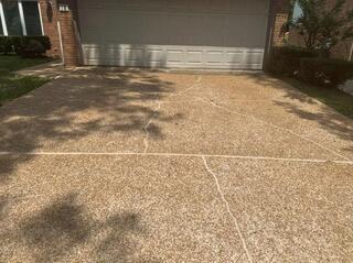 Additionally, here are the cracks we filled in on the driveway.