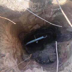 During: Our Foreman, Chris, and his crew secured 19 GeoLock Wall Anchors along the foundation.
