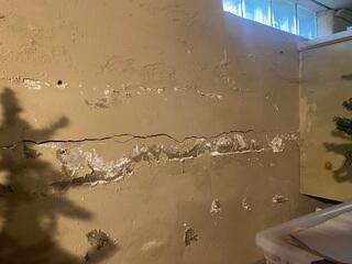 La Crosse, WI, Bowing Foundation Wall Stabilized