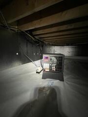 The crew also added our SaniDry Sedona to control humidity levels and prevent mold, mildew, and damp air, ensuring a clean, dry, and healthy crawl space environment year-round.