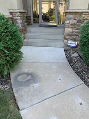 During: The crew lifted the concrete slabs using PolyLevel