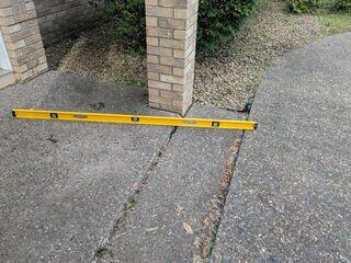 Another angle of the sunken slab