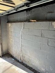 We installed our FlexiSpan Crack Repair System to permanently seal wall cracks and prevent water intrusion. Its flexible design allows it to move with the foundation, ensuring long-term protection against leaks, even if minor shifting occurs.