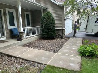 After: Our crew lifted the concrete with PolyLevel and sealed the joints with NexusPro