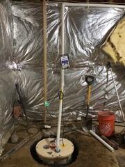 Process of installing new sump pump