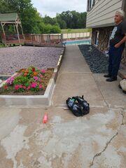 The walkway had some settlement and causing the area to be unleveled