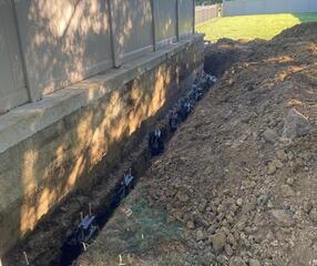 Stopping a Two Level Concrete Patio from Settling in Waynesville, Ohio