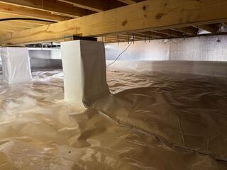 Finished Crawl Space Encapsulation