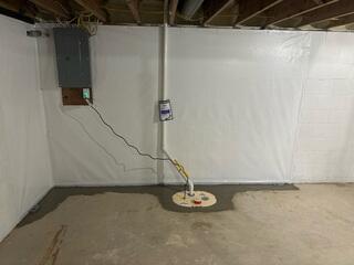 After: Once the products have been installed, the crew restored the flooring