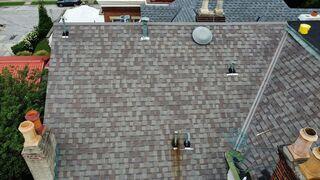This is what the old roof looked like. This photo was taken upon the initial inspection.