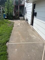 After our crew lifted the concrete with PolyLevel, repaired the cracks, and sealed the joints with NexusPro.