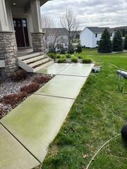 One of our crews arrived to apply SealantPro, which initially is green before drying clear