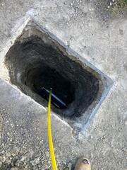 During: Our Foreman, Emmanuel, and his crew secured the GeoLock Wall Anchors on the struggling wall.
