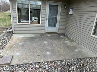 Our crew lifted the concrete slabs with PolyLevel and sealed the edges with NexusPro