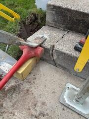 Step is now in place and ready to be sealed with NexasPro