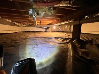 Crawl Space Repair Services Completed in Lidgerwood, ND.